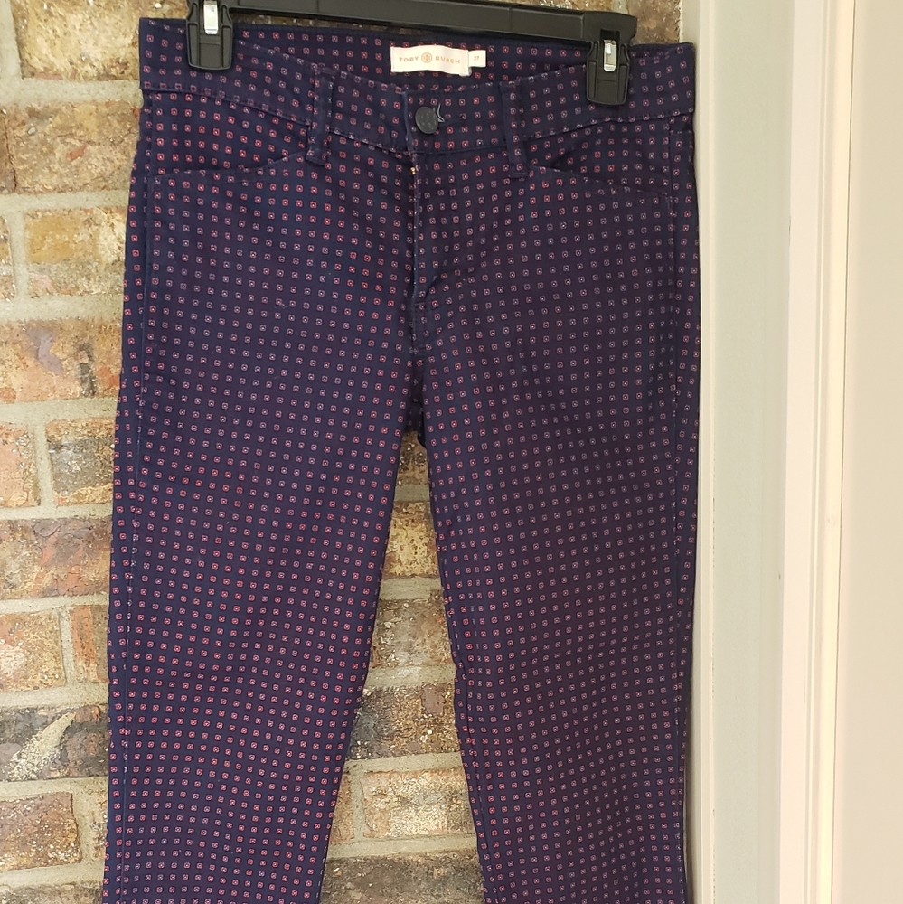 Tory Burch Navy Blue Pants Size 27